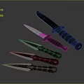 Hidden weapons darts ninja darts ninja weapons ancient weapons cold weapons medieval items 3d model