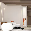 Modern Front Desk Reception Interior Design With Stylish Lighting And Wall Art