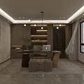 Serene Natural Style Hotel Room With Canopy Bed Wooden Furniture And Mountain View Window