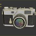 Vintage Electronic Camera Featuring Classic Design And Retro Analog Functions