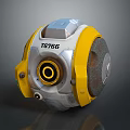 Yellow And Silver Mechanical Component With 16766 Number And Circular Center