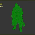 Male Character In Tactical Outfit With Long Coat Armor Details And Combat Boots