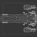 Futuristic Spaceship Exterior Design With Advanced Engine And Armament Details For Space Exploration