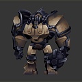 Mecha Warrior Mecha Soldier Machine Armor Mechanical Armor 3d model