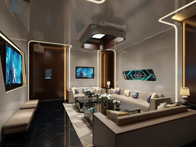 Modern KTV rooms 3d model
