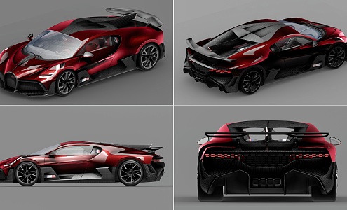 Hyundai Bugatti sports car Bugatti divo sports car Super Run Bugatti Super Run Car sports car 3d model