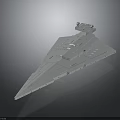 Detailed Scale Starship Model With Triangular Design For Cosmic Aerospace Enthusiasts