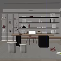Modern study 3d model