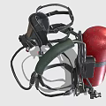 Industrial Protective Gas Mask Respirator With Straps And Breathing Apparatus