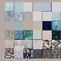 Wall Decor Material Collection Showcasing Diverse Textures And Varied Colors 3d model