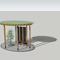 Modern Gallery Shelf Dome Gallery Shelf 3d model