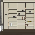 Modern Decorative Rack 3d model