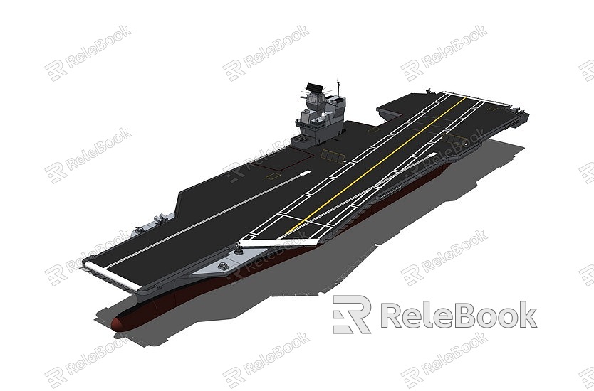 sliding jump aircraft carrier model