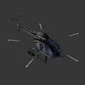 Armed Military Helicopter With Mounted Weapon System For Aerial Combat Missions
