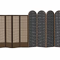 Screen Partition Bamboo Screen 3d model