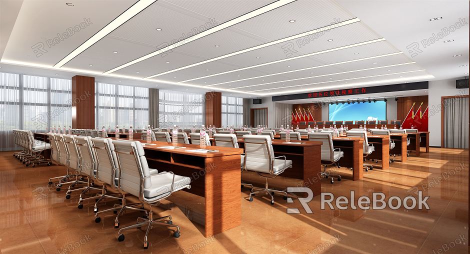 Modern Conference Room Large Conference Room model