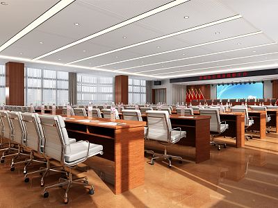 Modern Conference Room Large Conference Room model