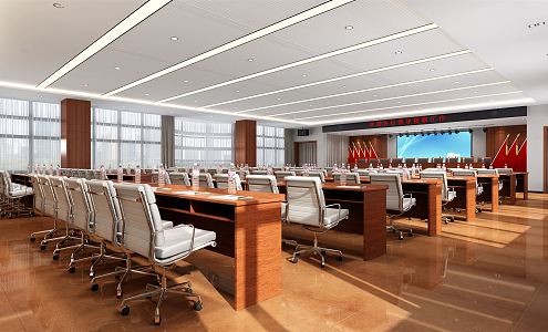 Modern Conference Room Large Conference Room 3d model