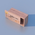 Wooden box stationery box sketch 3d model