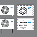 Modern air conditioner external unit 3d model