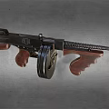 Thomson submachine gun 3d model