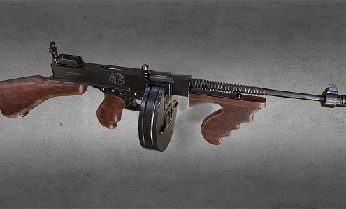 Thomson submachine gun 3d model