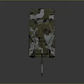 Military Combat Tank Featuring Camouflage Paint Cannon Turret And Antenna