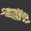 Golden Small Square Metal Household Items For Practical Daily Use And Decoration