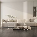Three-seat sofa 3d model