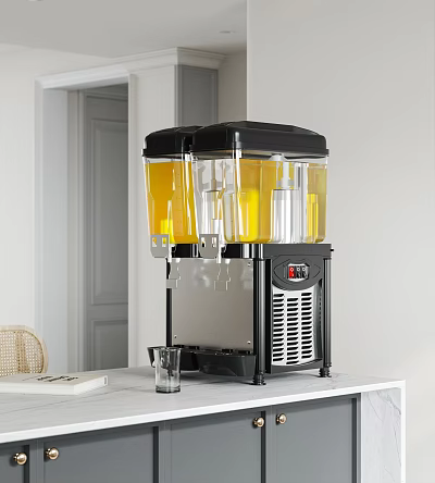 Double Cylinder Cold Drink Juice Dispenser Daily Use Electrical Appliance For Home Kitchen 3d model