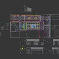 Modern Technology Future Themed Lobby Interior With Large Digital Screen And Chandelier