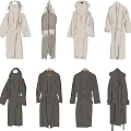 Stylish Bathrobes In Different Colors With Hooded And Regular Styles