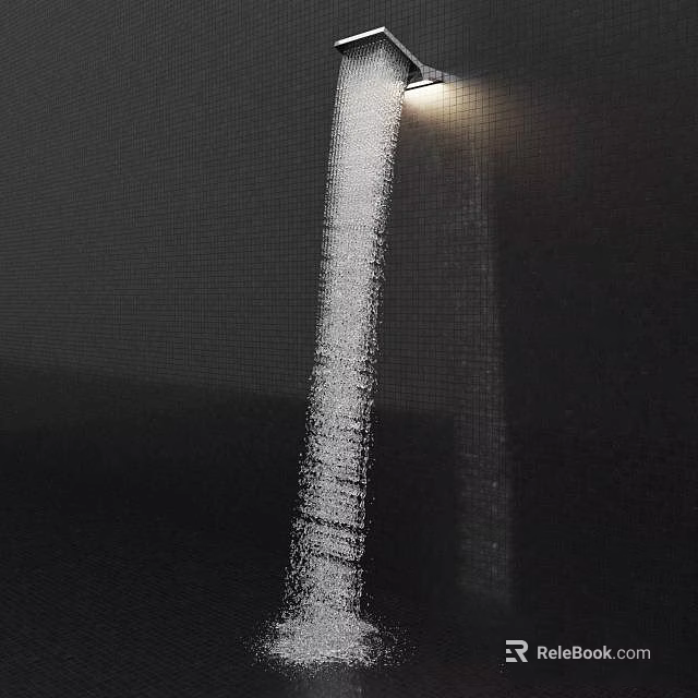 Modern Shower Head With Steady Water Flow And Powerful Spray Design 3d model 