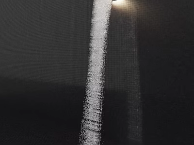 Modern Shower Head With Steady Water Flow And Powerful Spray Design 3d model