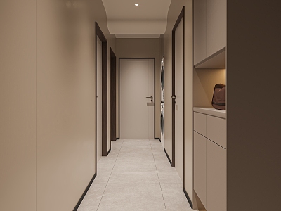 Modern Aisle Corridor 3d model