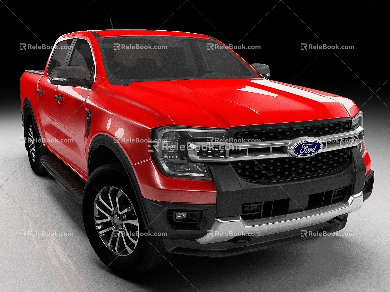 Ford Ranger 2023 Pickup Car Van 3d model