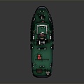 Modern Boat Digging Boat Gold Rush Boat 3d model