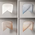 Modern Woven Pendant Light Designs In White Blue Beige And Orange Colors