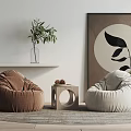 Modern Lazy Sofa Lazy Sofa Leisure Chair 3d model