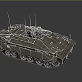 Multi-function Infantry Vehicle Armored Vehicle Tank IFV-6C Panther Infantry Fighter Military Vehicle 3d model