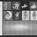 Various Embroidery Craft Templates With Moon Animal And Figure Designs