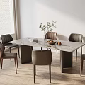 Modern table combination 3d model