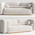 Modern Multiplayer Sofa Double Sofa 3d model