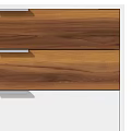 Modern Entryway Cabinet Sideboard With White And Walnut Drawers Minimalist Storage Design
