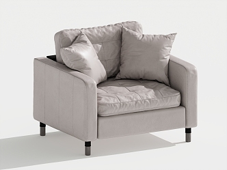 Modern Single Sofa Single Chair Leisure Chair 3d model