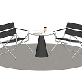 Modern Leisure Tables and Chairs Negotiation Tables and Chairs Dining Tables and Chairs 3d model