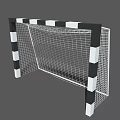 Sports Equipment Football Goal with Black and White Frame and Net for Training