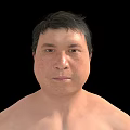 Game And Movie Male Character Shirtless In Black Shorts Standing Pose