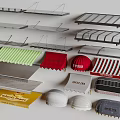 Various Types Of Commercial Awnings With Different Colors And Styles For Stores