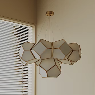 Modern chandelier 3d model